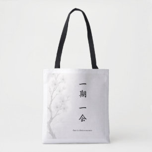 Bolsa Tote Ichigo Ichie – Saco Japonês Zen   一期一会