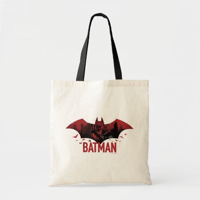 Bolsa Tote Ícone Batman Crimson Gotham (Frente)