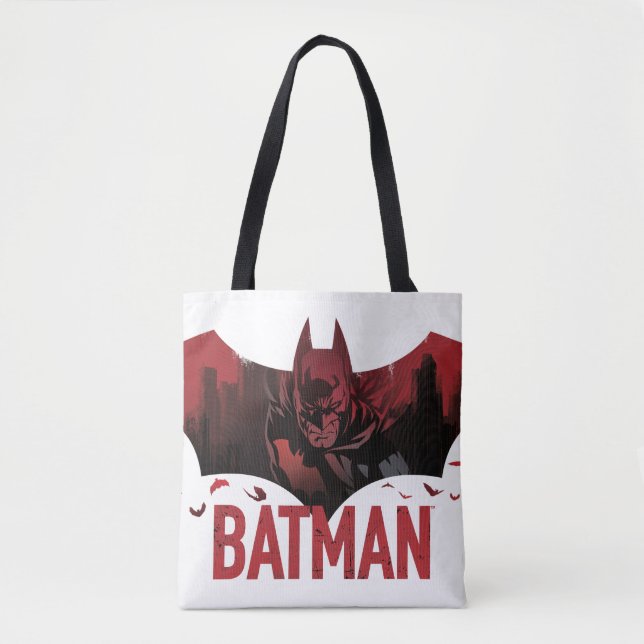 Bolsa Tote Ícone Batman Crimson Gotham (Frente)
