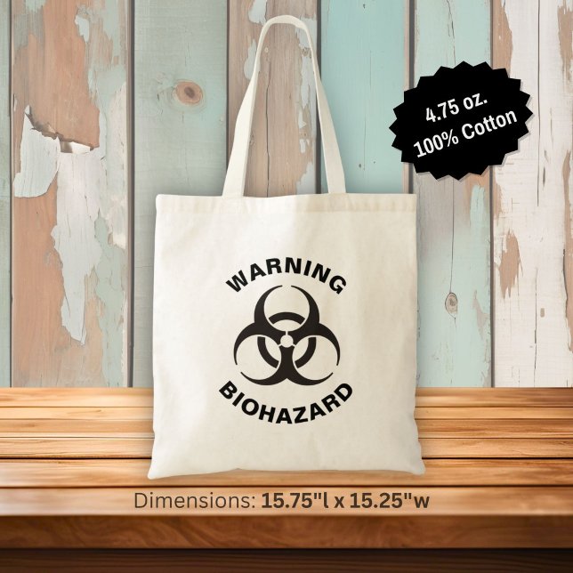 Bolsa Tote Ícone de Biohazard (Criador carregado)