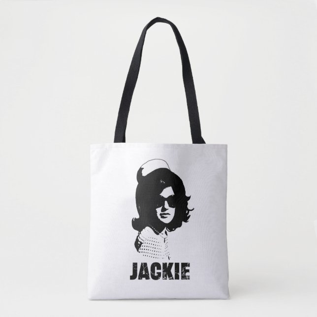 Bolsa Tote Ícone do Estilo Revolucionário Jackie Jacqueline K (Frente)