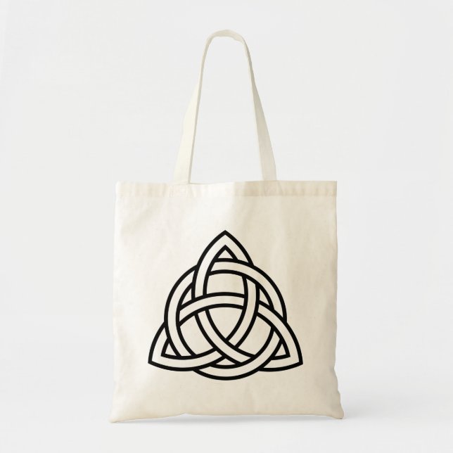 Bolsa Tote Ícone preto Celta Triquetra Original (Frente)