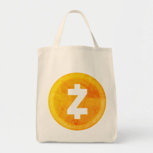 Bolsa Tote ícones de estilo de criptomoeda zcash 