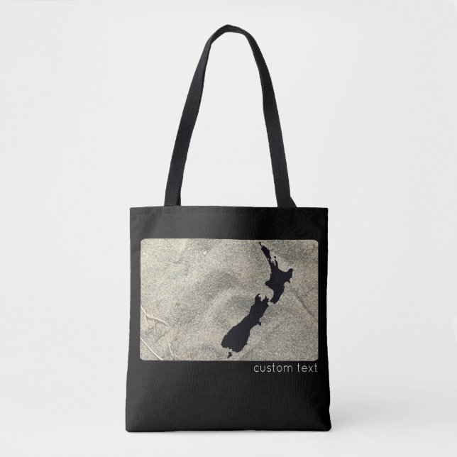 BOLSA TOTE ICONIC NEW ZEALAND BEACH PRETO NZ KIWIANA (Frente)
