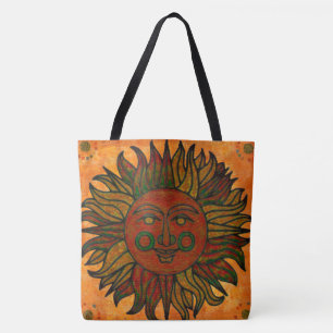 Bolsa Tote Idade nova Sun da colheita do Grunge
