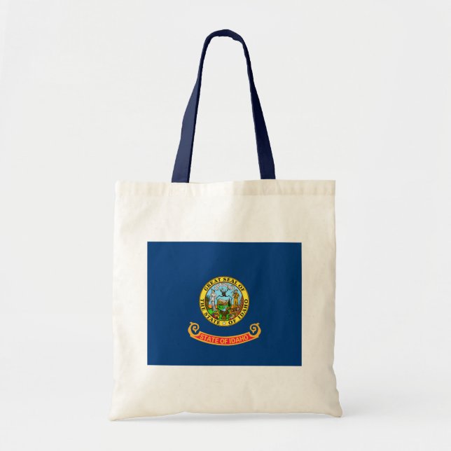 Bolsa Tote Idaho Flag: Estado Gem, América Mountain West (Frente)