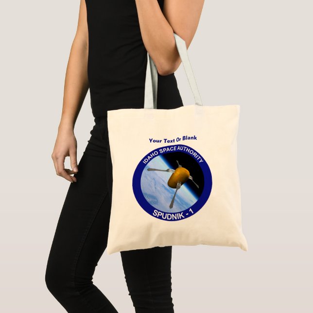 Bolsa Tote Idaho Spudnik Satellite Mission Patch Tote Bag (Frente (produto))