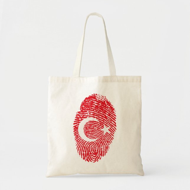 Bolsa Tote Identidade do Orgulho do País de Impressão Digital (Frente)