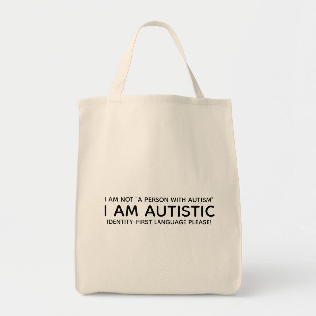 Bolsa Tote Identidade - Primeiro Autista (Frente)