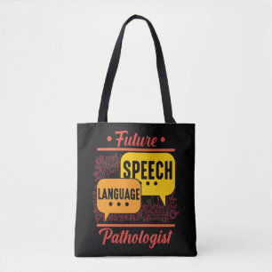 Bolsa Tote Idioma do Futuro da Língua Patologista Logopedics