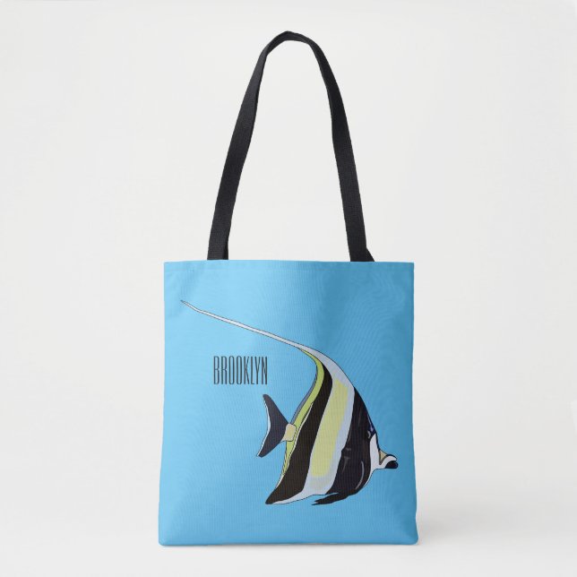 Bolsa Tote Idiota de desenho animado (Frente)
