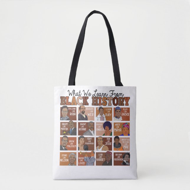 Bolsa Tote Idols de Histórico Preto (Frente)