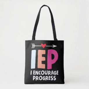 Bolsa Tote IEP I Encoraja Professor de Educação Especial Pr