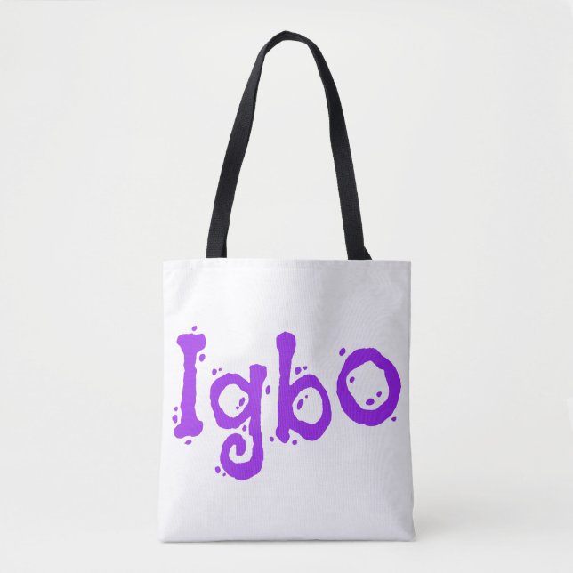 Bolsa Tote Igbo Roxo (Frente)