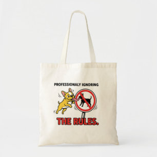 Bolsa Tote Ignorando as Regras Profissionalmente Buldogue Fra