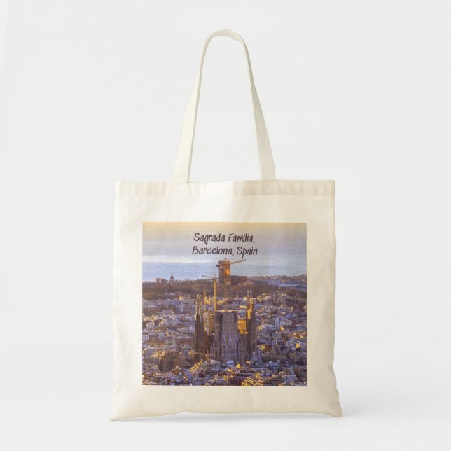 Bolsa Tote Igreja Católica Sagrada Família, Barcelona, Espanh (Frente)
