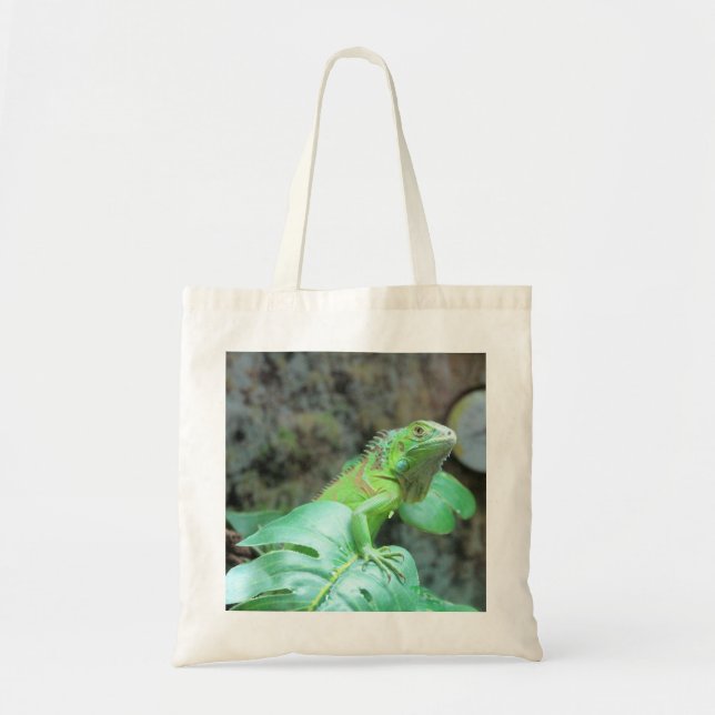 Bolsa Tote iguana verde (Frente)