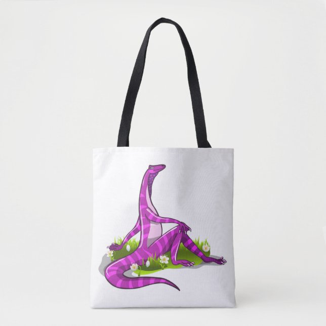 Bolsa Tote Iguanodon Mostrando Sua Beleza Natural. (Frente)