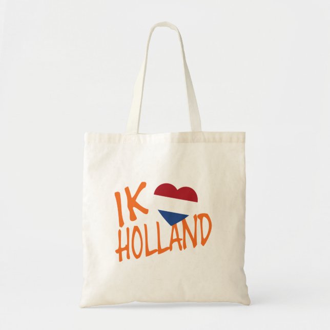 Bolsa Tote Ik Heartflag Holland ou btcnt (Frente)