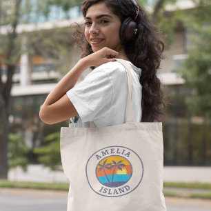 Bolsa Tote Ilha Amelia, Estilo Clássico Desvanecido na Flór