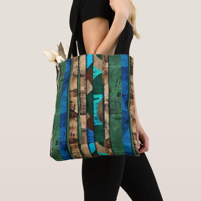 Bolsa Tote Ilha Caribe Africana de Luxo sofisticada (Close Up)