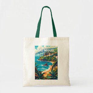 Bolsa Tote Ilha de São Miguel Portugal Viagem Art