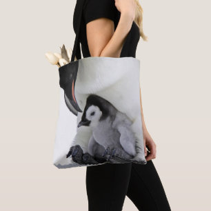 Bolsa Tote Ilha do monte da neve do pinguim de imperador
