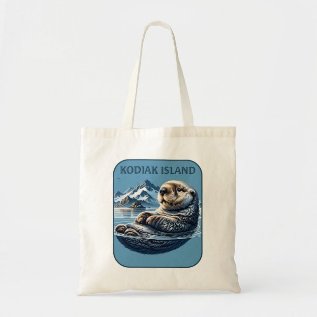 Bolsa Tote Ilha Kodiak Sea Otter Alaska (Frente)