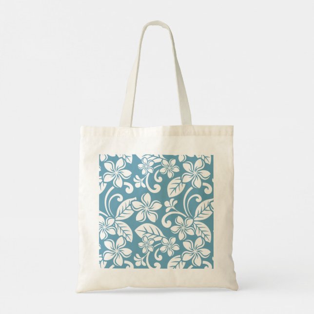 BOLSA TOTE ILHA PLUMÉRIA (AZUL SLATE) (Verso)