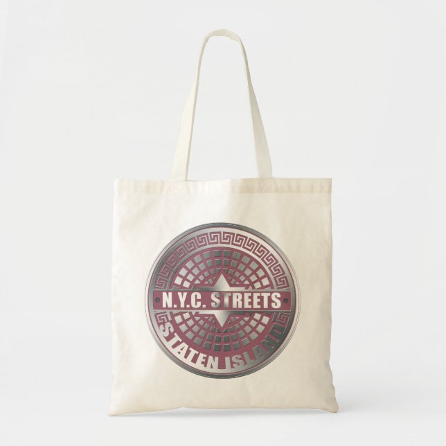 Bolsa Tote Ilha Staten Cobrir Manhole (Frente)