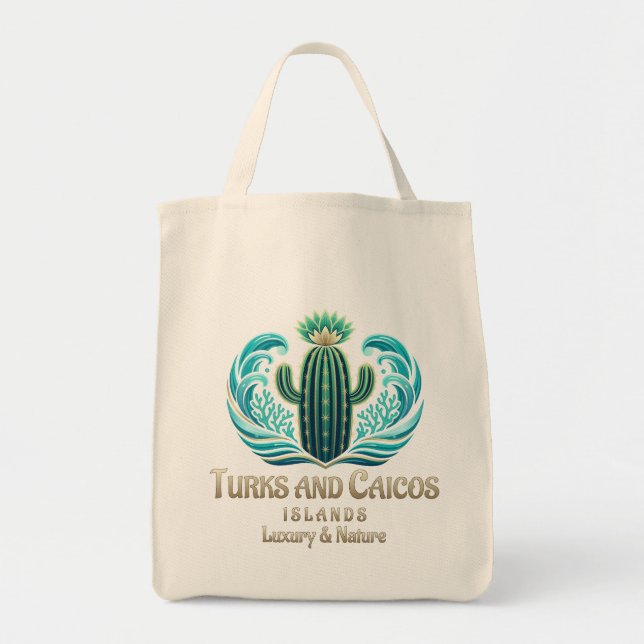 Bolsa Tote Ilhas Turcas e Caicos (Frente)