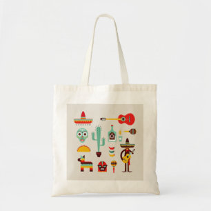 Bolsa Tote Illustations mexicanos da cultura