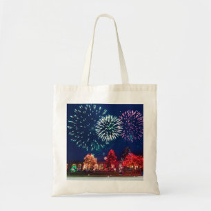 Bolsa Tote Iluminação Decorativa Personalizada de Feliz Nat