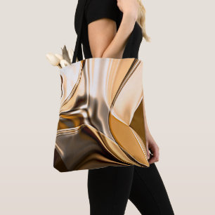 Bolsa Tote Iluminação refletora torcida a laranja-acastanhada