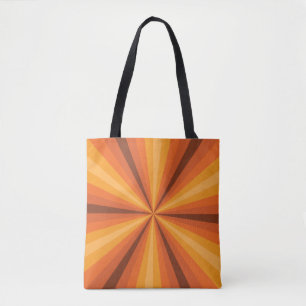 Bolsa Tote Ilusões Ópticas - Saco Laranja All-Over-Impress