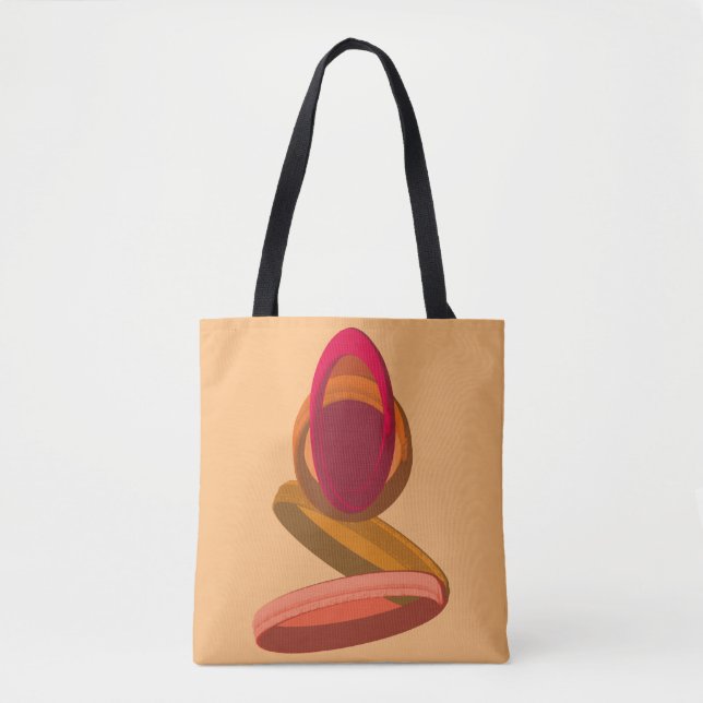 Bolsa Tote Ilustração Abstrata da Chuva de Cabo Verde para Ca (Frente)