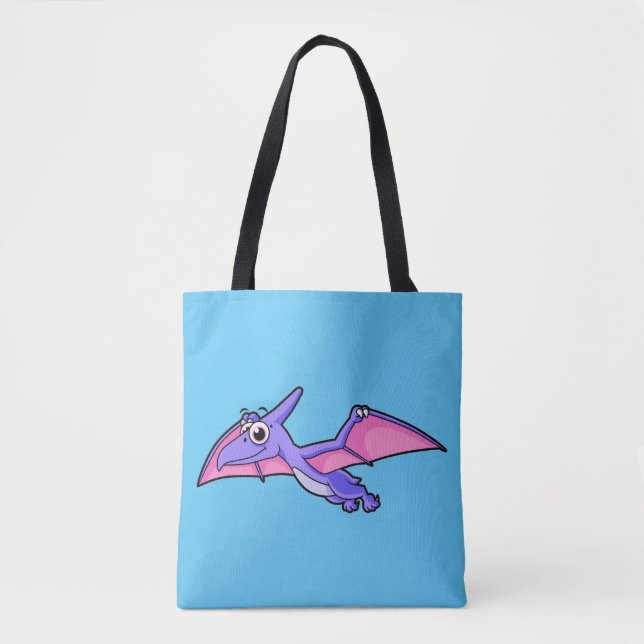 Bolsa Tote Ilustração Bela De Um Pterodactilo Voador. (Frente)