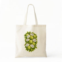 Ilustração Botânica de Fruta Tropical Annona