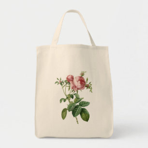 Bolsa Tote Ilustração botânica rosa-vivo, Redoute