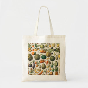 Bolsa Tote Ilustração Científica Botânica Vegetal fruta