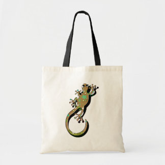 Bolsa Tote Ilustração Colorida de Lagartixa | Lagarto Minimal
