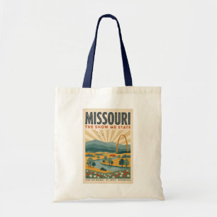 Bolsa Tote Ilustração da Arco Gateway Missouri Arte de Viagem