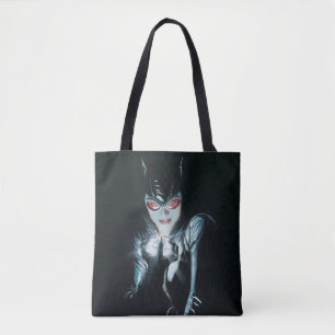 Bolsa Tote Ilustração da Capa de Batman Catwoman Faces of Evi