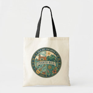 Bolsa Tote Ilustração da Cultura Porto-Riquenha
