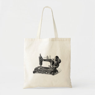 Bolsa Tote Ilustração da máquina de costura dos 1800s do