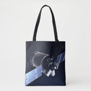 Bolsa Tote Ilustração Da Nave Espacial Xl Do Dragão.