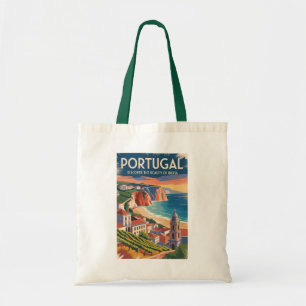 Bolsa Tote Ilustração da paisagem urbana de Portugal Ibéria V