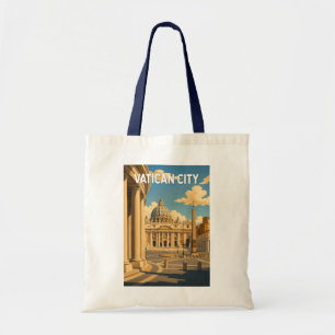 Bolsa Tote Ilustração da Praça de São Pedro na Cidade do Vati