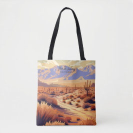 Bolsa Tote Ilustração da Vintage California do Vale da Morte