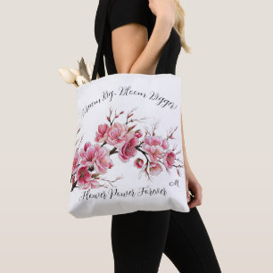 Bolsa Tote Ilustração das Flores do Japanesse Inspiration Sak